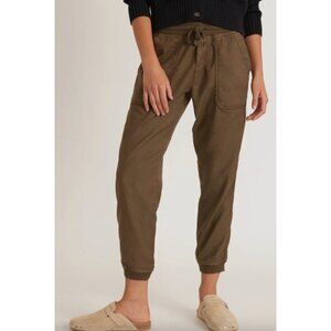 Marina Layer Luna Jogger Pants Military Olive Green Women's Size Medium